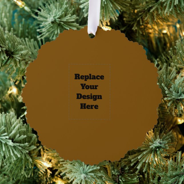 Create Your Own Brown Tree Decoration Card (Insitu (Tree))