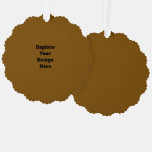 Create Your Own Brown Tree Decoration Card