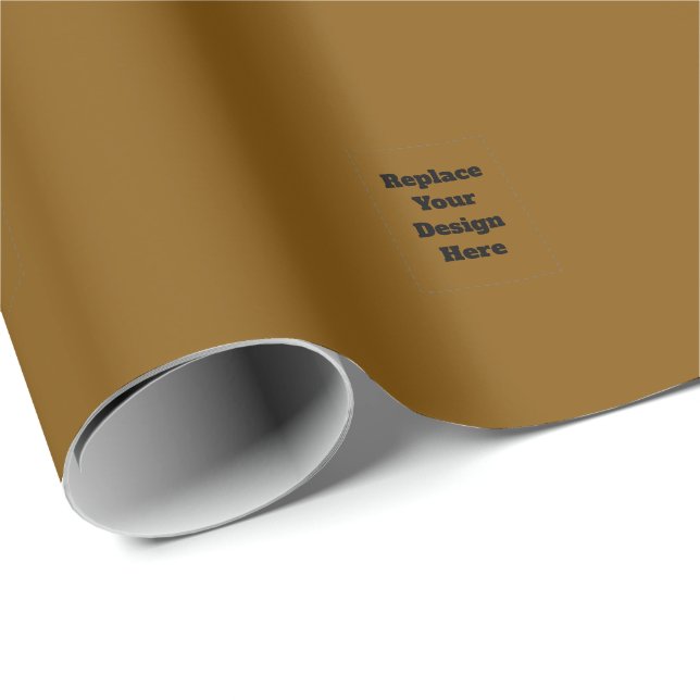 Create Your Own Brown Wrapping Paper (Roll Corner)