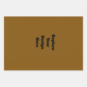 Create Your Own Brown Wrapping Paper Sheet