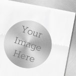 Create Your Own Brushed Metallic Silver Radial Classic Round Sticker<br><div class="desc">Create your very own personalised sticker. Upload fun images cool designs inspirational text or even your company's logo. With this easy to use design tool it is as simple as that to make your image stick in someone's mind. Click personalise, you can simply change the text here - or to...</div>