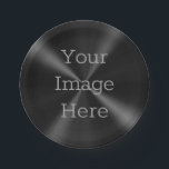 Create Your Own Brushed Radial Jet Black Metal Paper Plate<br><div class="desc">Create your very own personalised disposable paper party plates. Upload fun images cool designs inspirational text or even your company's logo. With this easy to use design tool it is as simple as that to make your image stick in someone's mind. Click personalise, you can simply change the text here...</div>