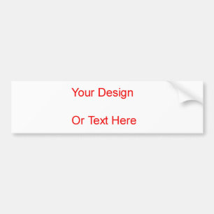 Create Your Own Bumper Sticker