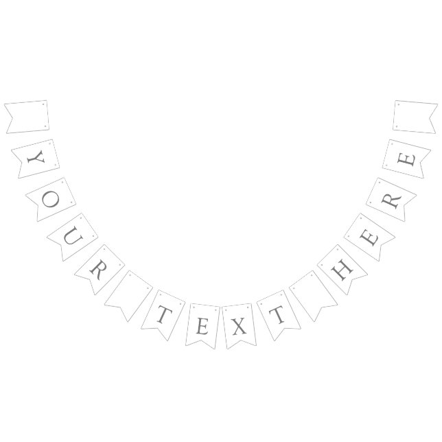 Custom Swallowtail Party Bunting Banner (All)