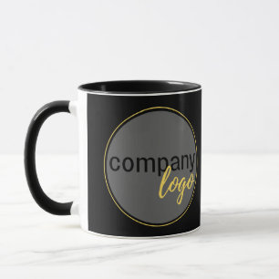 CREATE YOUR OWN BUSINESS BRANDED LOGO BLACK COFFEE MUG