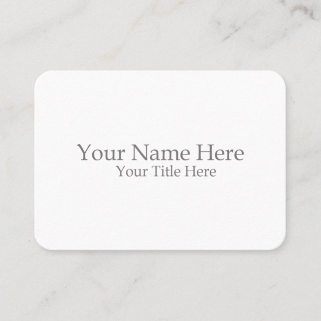 Create Your Own Business Card (Front)