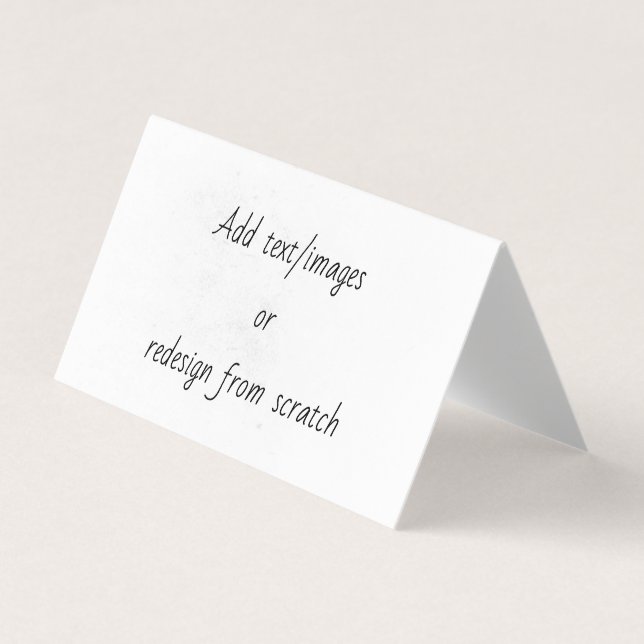 Create Your Own Business Card (Front)