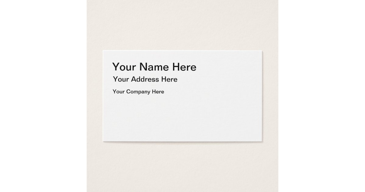 Create Your Own Business Card