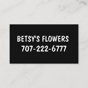 CREATE YOUR OWN Business Cards Black and white