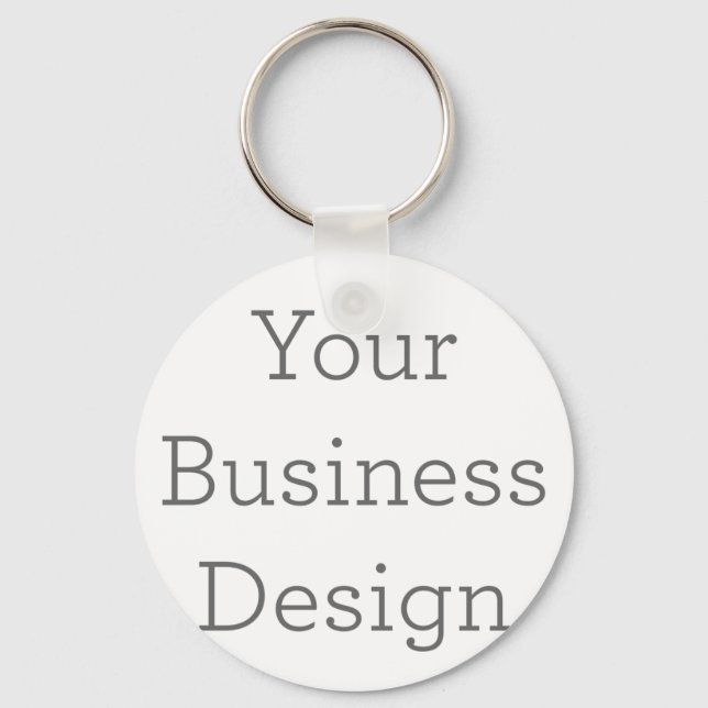 Metal Circle Keychain, 5.08 cm (Front)