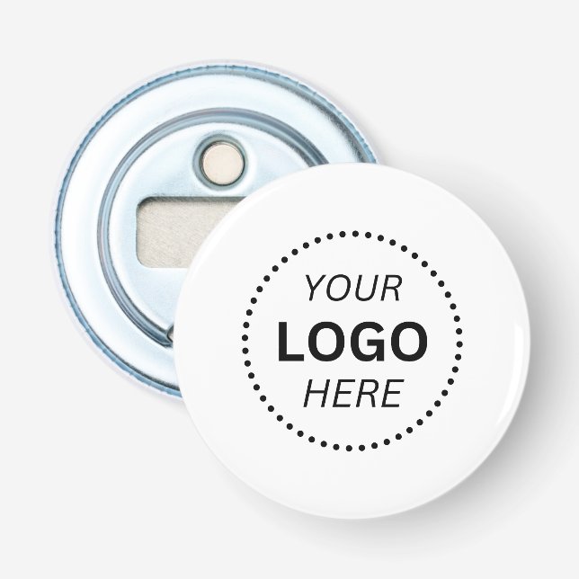 Create Your Own Business Logo 2.25" Round  Bottle Opener (Front)