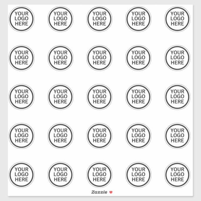 Create Your Own Business Logo Kiss-Cut Sticker (Sheet)