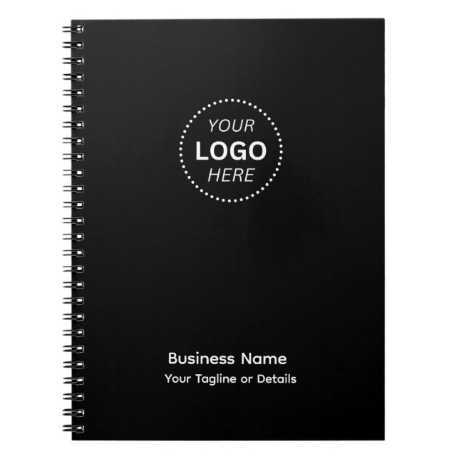 Create Your Own Business Name Logo Or Details Notebook (Front)