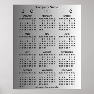 Create Your Own Business Promo 2016 Calendar Poster