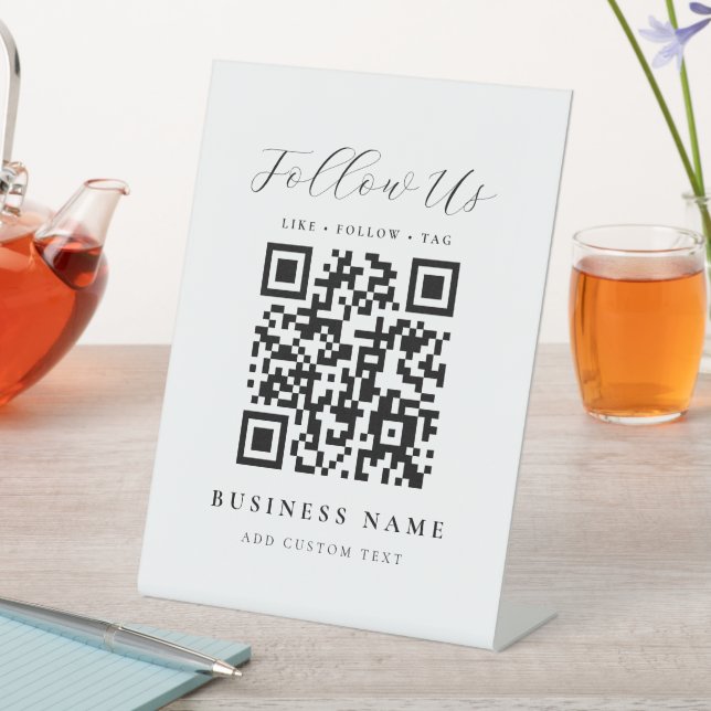 Create Your Own Business QR Code Pedestal Sign (In SItu)