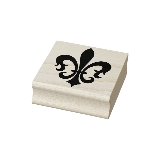 Create Your Own Butterfly Fleur De Lis Rubber Stamp (Stamp)