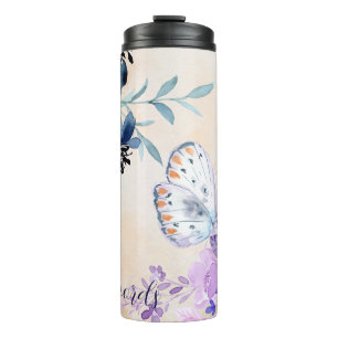 Create Your Own Butterfly & Wildflowers Thermal Tumbler