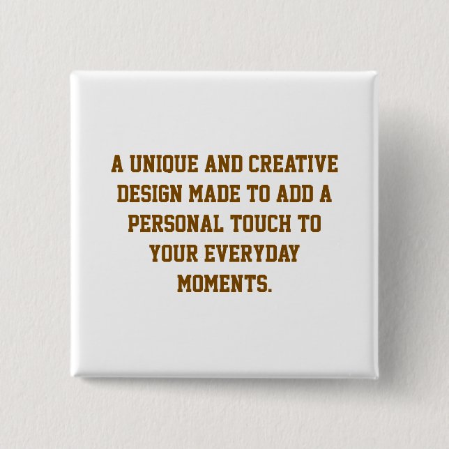 Create Your Own Button (Front)