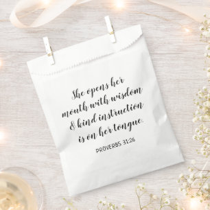 Create Your Own Calligraphy Bible Verse Favour Bag