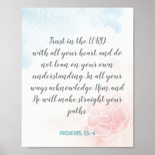 Create Your Own Calligraphy Bible Verse Text Poster