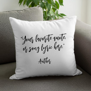 Create Your Own Calligraphy Quote Cushion