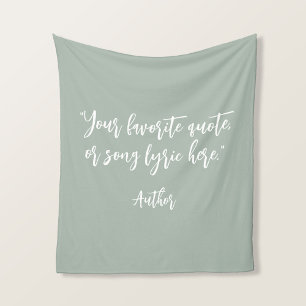 Create Your Own Calligraphy Quote Fleece Blanket