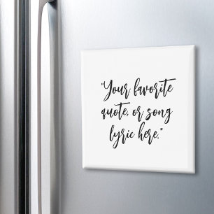 Create Your Own Calligraphy Quote Magnet
