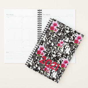 Create Your Own CAMO FLORAL 2021 Calendar Planner