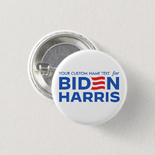 Create Your Own Campaign for Biden Harris 2024 3 Cm Round Badge
