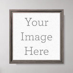 Create Your Own Canvas Print with Brown Frame