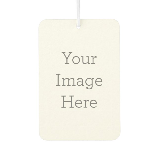 Custom Portrait Rectangle Air Freshener, Pine (Front)