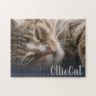 Create Your Own   Cat Kitty Custom Photo Keepsake Jigsaw Puzzle