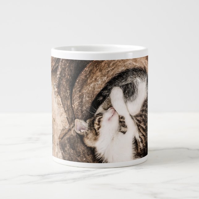 Create Your Own - Cat Nap Large Coffee Mug (Front)