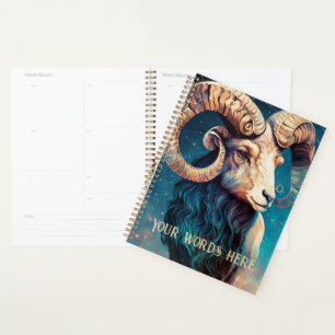 Create Your Own Celestial Aries Zodiac Planner