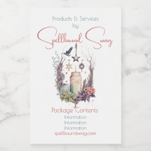 Create Your Own Celestial Autumn Roses Food Label