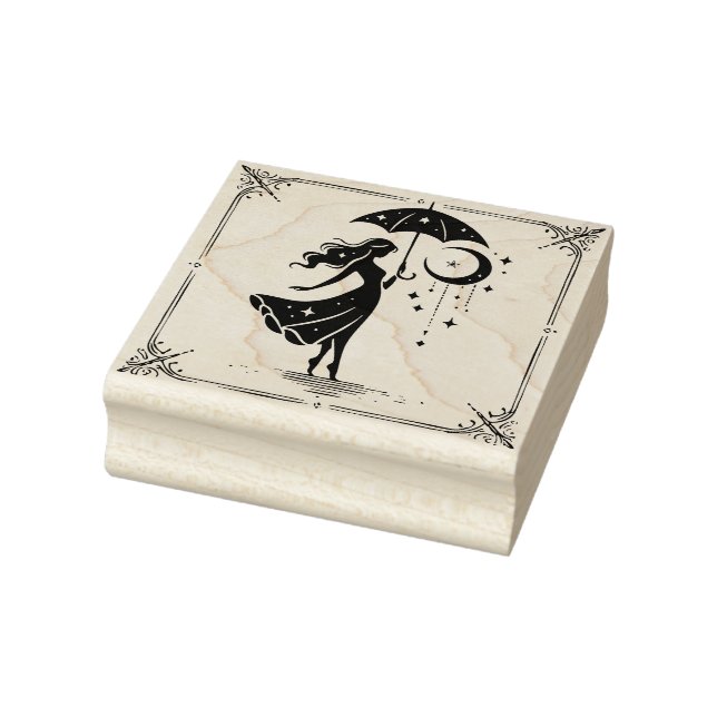 Create Your Own Celestial Dancing Star Magic Rubber Stamp (Stamp)