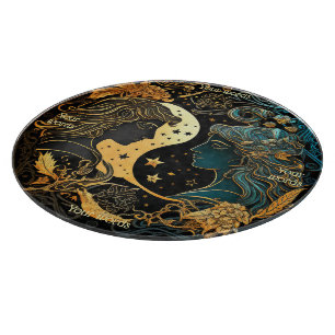 Create Your Own Celestial Gemini Glass Altar Board