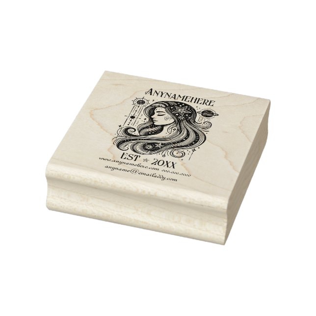 Create Your Own Celestial Goddess Universe Rubber Stamp (Stamp)