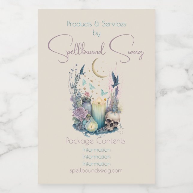 Create Your Own Celestial Gothic Food Label (Single Label)