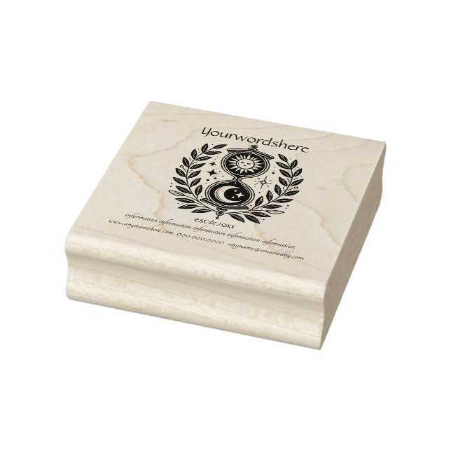 Create Your Own Celestial Hourglass Vines Rubber Stamp (Stamp)