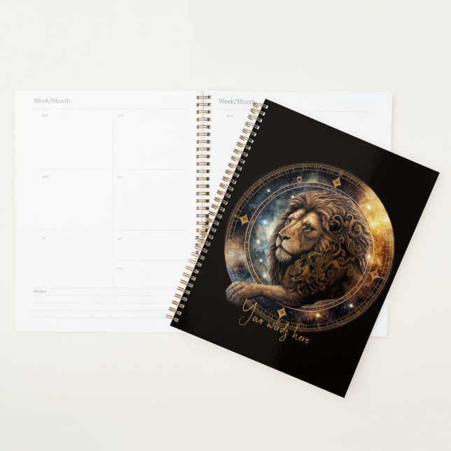Create Your Own Celestial Leo Zodiac Planner (Display)