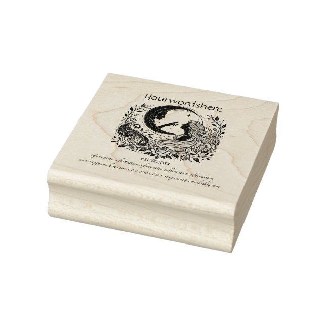 Create Your Own Celestial Lunar Love Sorceress Rubber Stamp (Stamp)