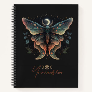 Create Your Own Celestial Lunar Moth Totem Notebook