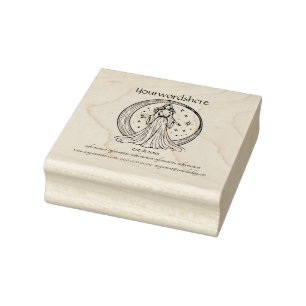 Create Your Own Celestial Lunar Sorceress Rubber Stamp