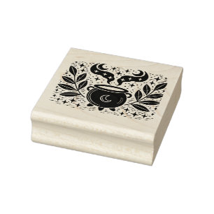 Create Your Own Celestial Magic Cauldron Brew Rubber Stamp