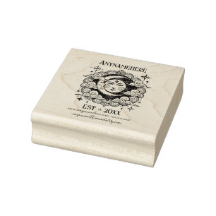 Create Your Own Celestial Sun Moon Cloudscape Rubber Stamp