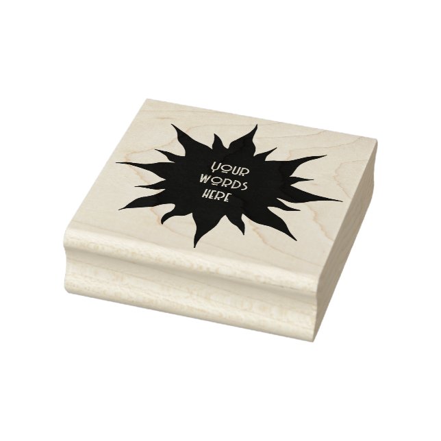 Create Your Own Celestial Sun Silhouette Rubber Stamp (Stamp)
