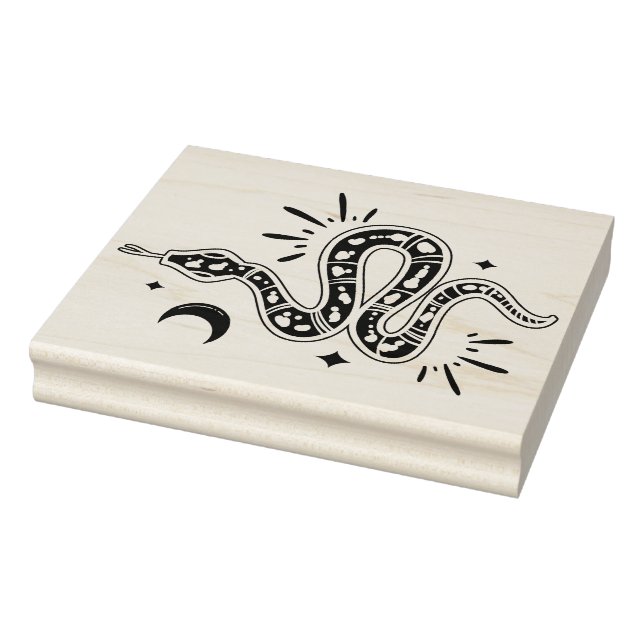 Create Your Own Celestial Tribal Serpent Rubber Stamp (Stamp)