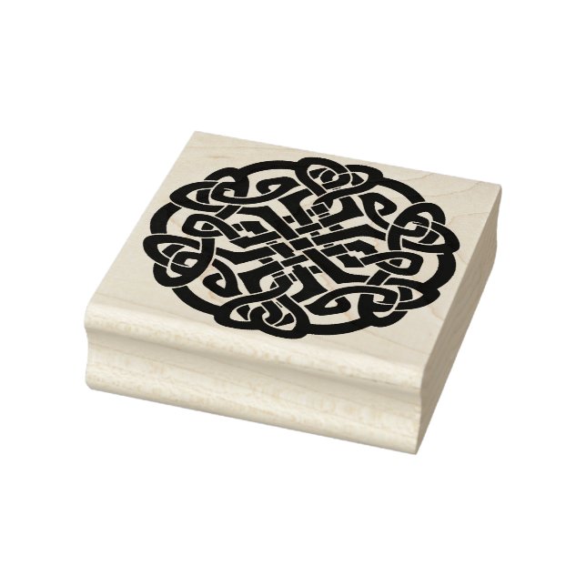 Create Your Own Celtic Knot Hearts Circle Rubber Stamp (Stamp)
