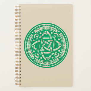 Create Your Own Celtic Knot Shamrock Green Irish Planner